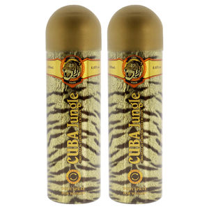 Cuba Jungle Tiger by Cuba for Women - 6.6 oz Body Spray - Pack of 2